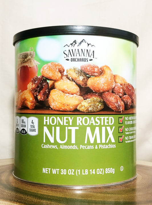 Savanna Orchards Gourmet Honey Roasted Nut Mix, 30 oz