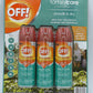 OFF! FamilyCare Insect Repellent Smooth & Dry 6 Ounce, 3 Count