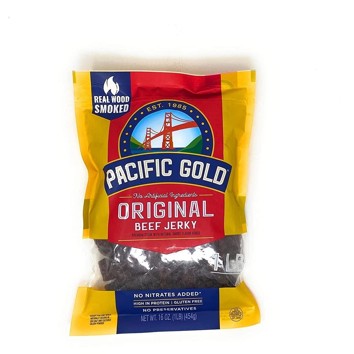 Pacific Gold Original Beef Jerky 1 pound bag