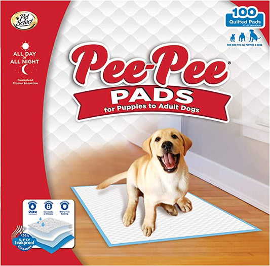 Pee-Pee Puppy Training Pee Pads 100-Count 22" x 23" Standard Size Pads