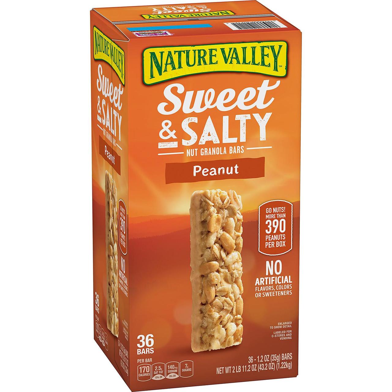 Nature Valley Sweet & Salty Peanut Granola Bars (1.2 oz., 36 ct.) - PACK OF 4