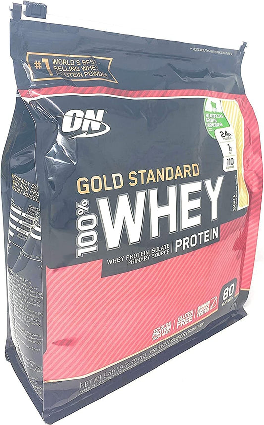 Optimum Nutrition Gold Standard 100% Whey Protein Vanilla Flavor 5.46 lb