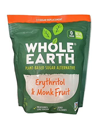 Whole Earth Plant-Based Sugar Alternative, Erythritol & Monk Fruit, 32 OZ